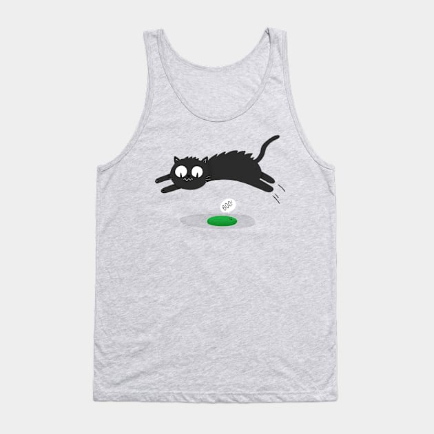 Scaredy Cat Tank Top by cartoonbeing